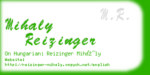 mihaly reizinger business card